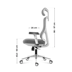 Fotel ergonomiczny Mark Adler Manager 3.3 White | PartsPC.pl