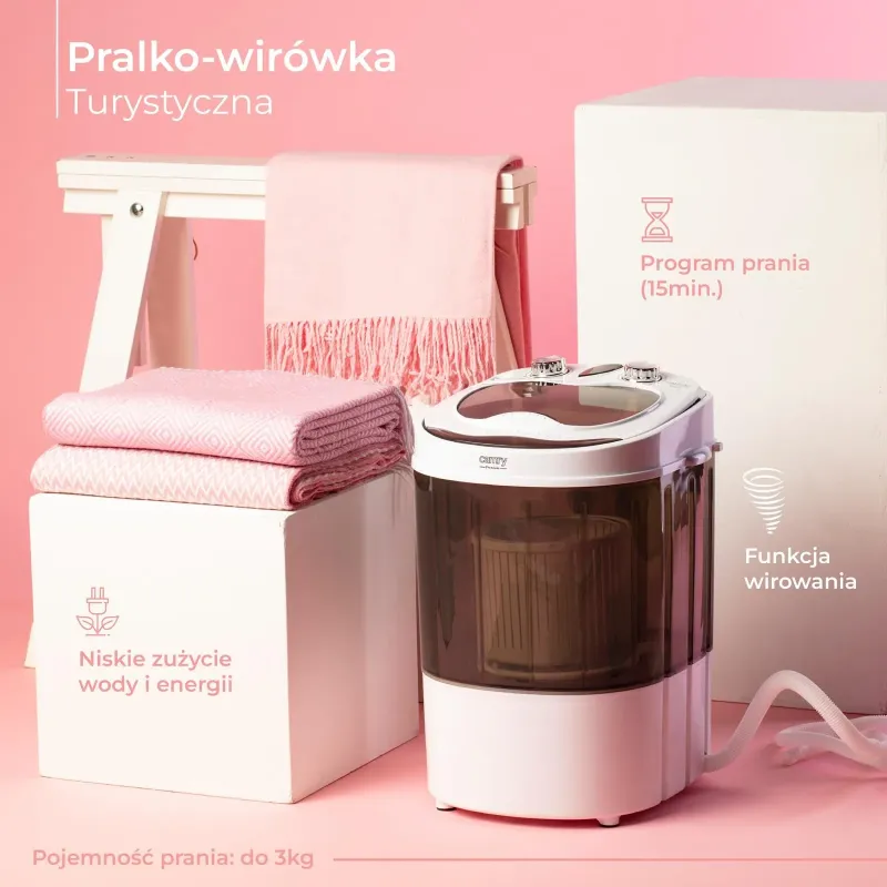Pralko-wirówka turystyczna Camry CR 8054 | PartsPC.pl