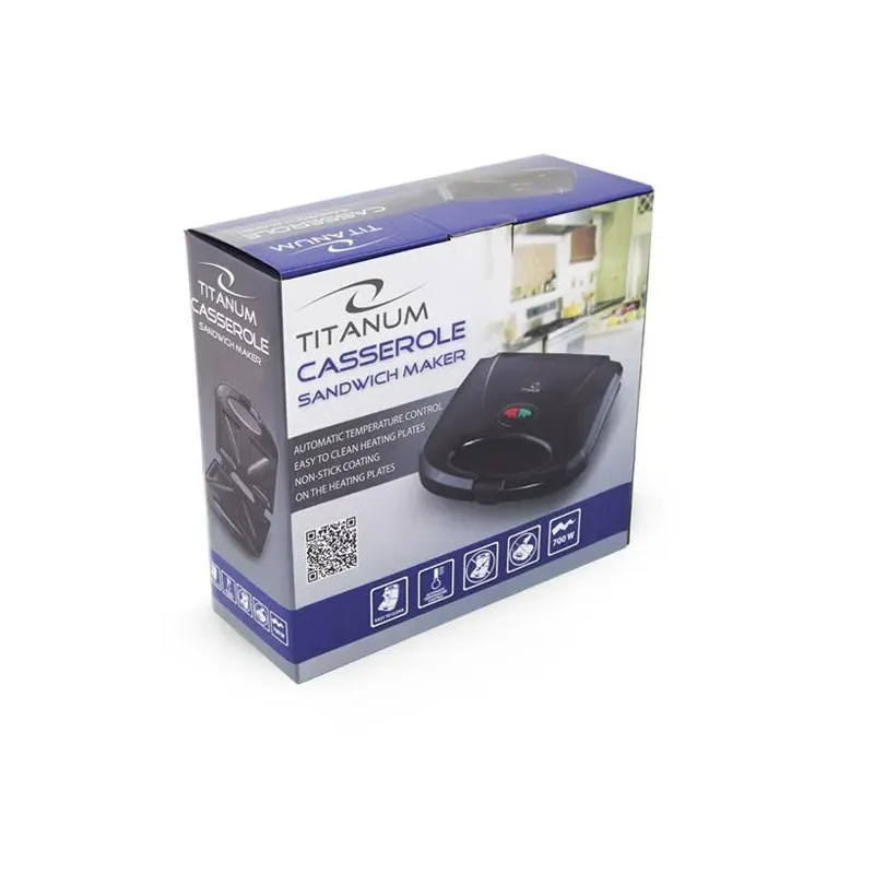 Opiekacz do kanapek, czarny Titanum "Casserole" | PartsPC.pl