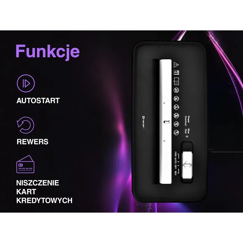 Niszczarka Tracer Edgy 10L | PartsPC.pl