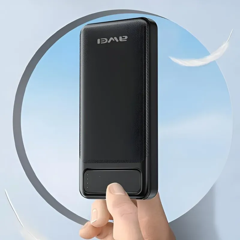 Powerbank Awei P5K 10000mAh 2xUSB 2,1A czarny | PartsPC.pl