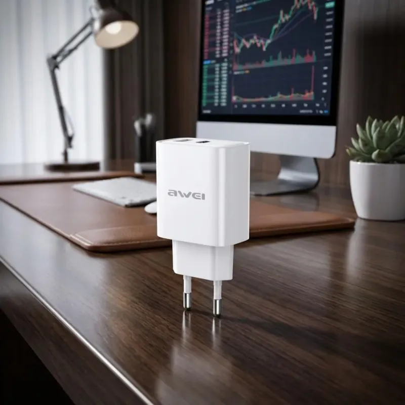 Ładowarka sieciowa Awei PD81 22,5W GaN 1xUSB+1xUSB-C /... | PartsPC.pl