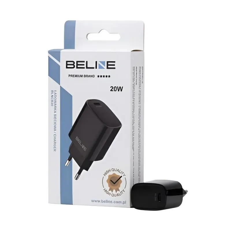 Ładowarka sieciowa Beline 20W 1xUSB-C PD 3.0 bez kabla - | PartsPC.pl
