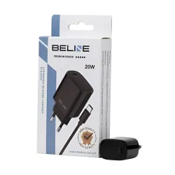 Ładowarka sieciowa Beline 20W 1xUSB-C PD 3.0+kabel USB-C | PartsPC.pl