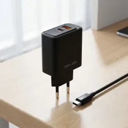 Ładowarka sieciowa Beline 45W 1xUSB-C + 1xUSB GaN PD 3.0 | PartsPC.pl