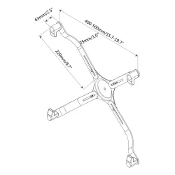 Adapter do LCD DIGITUS bez otworów w standardzie VESA, | PartsPC.pl