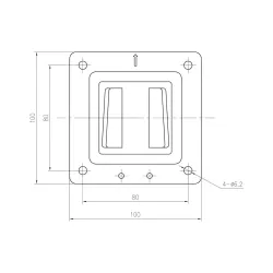Uchwyt ścienny pojedynczy DIGITUS, 1xLCD, max. 27", max. | PartsPC.pl