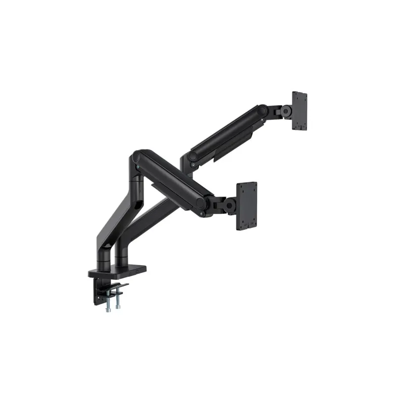 Ramię biurkowe podwójne DIGITUS z zaciskiem i sprężyną | PartsPC.pl
