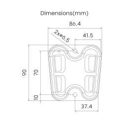 Uchwyt ścienny pojedynczy DIGITUS, 1xLCD, max. 27"max. | PartsPC.pl