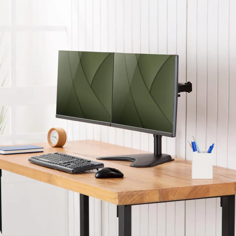 Stojak biurkowy podwójny DIGITUS 2xLCD max. 32"max. 2x | PartsPC.pl