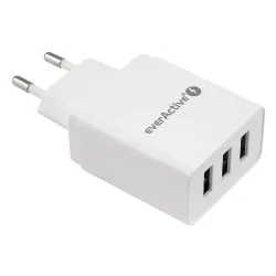 Ładowarka sieciowa everActive SC-300 3xUSB 3,4A | PartsPC.pl