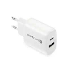 Ładowarka sieciowa everActive SC-370Q z gniazdem USB | PartsPC.pl