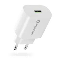 Ładowarka sieciowa everActive SC-250Q 1x USB QC3.0 18W | PartsPC.pl