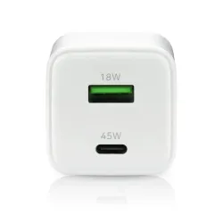 Ładowarka sieciowa everActive GaN SC-450Q 1x USB, 1x | PartsPC.pl