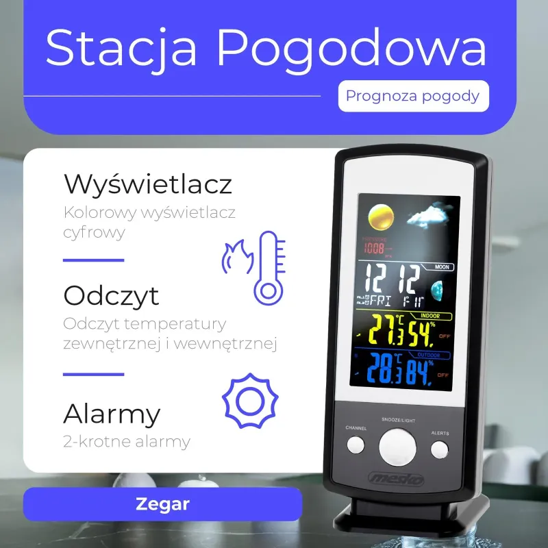 Stacja pogodowa MESKO MS 1177 | PartsPC.pl