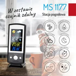 Stacja pogodowa MESKO MS 1177 | PartsPC.pl