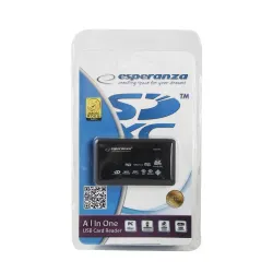 Uniwersalny czytnik Kart Pamięci Esperanza EA119 USB 2.0 | PartsPC.pl