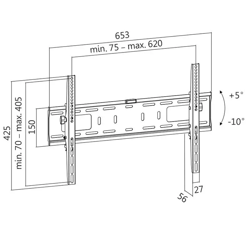 Uchwyt ścienny LogiLink do telewizora LCD/LED nachylenie | PartsPC.pl