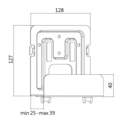 Uchwyt ścienny LogiLink BP0049 do odtwarzacza | PartsPC.pl