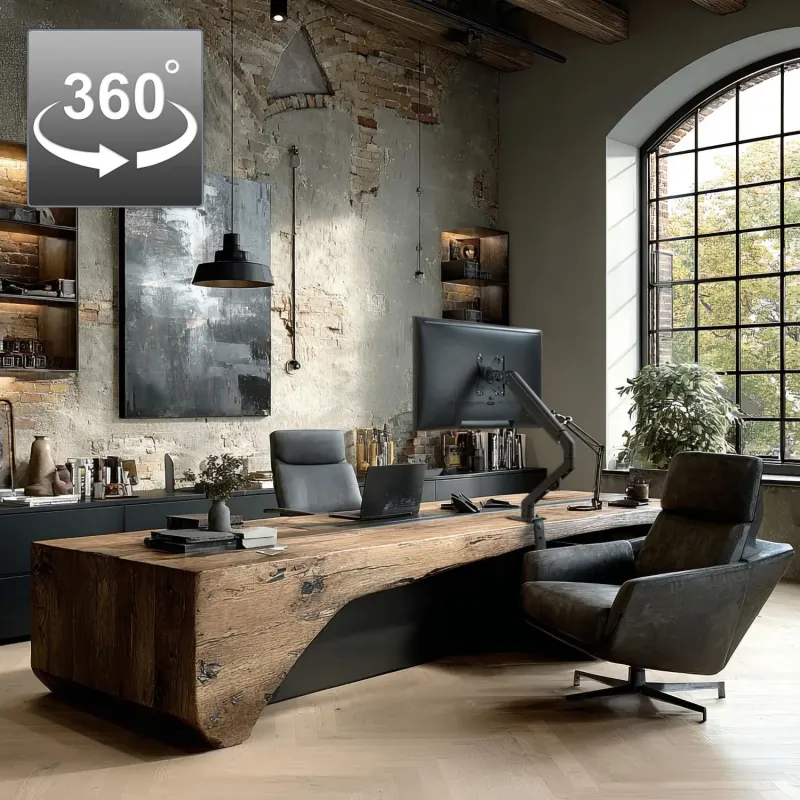 Uchwyt biurkowy do monitora Maclean MC-906, sprężyna... | PartsPC.pl