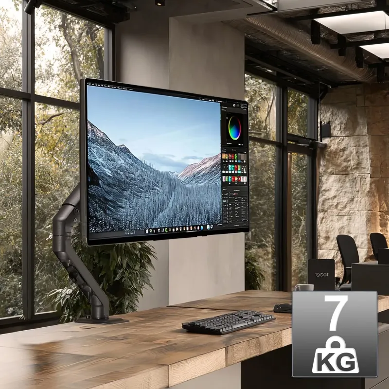 Uchwyt biurkowy do monitora Maclean MC-906, sprężyna... | PartsPC.pl