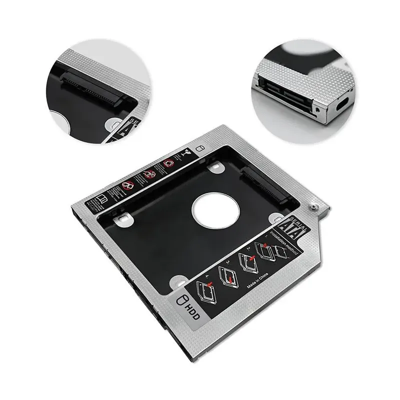 Kieszeń Qoltec na drugi dysk 2.5 HDD | 9.5 mm | PartsPC.pl