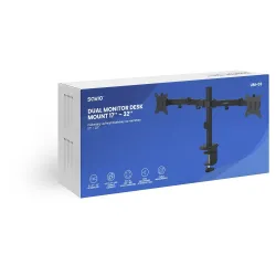 Uchwyt biurkowy na monitory SAVIO UM-03, 17’’ - 32’’, 2x | PartsPC.pl