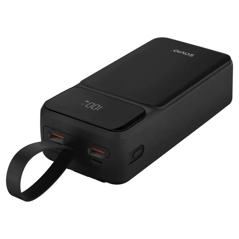 Powerbank Savio BA-10 30000mAh czarny - Powerbanki | PartsPC.pl