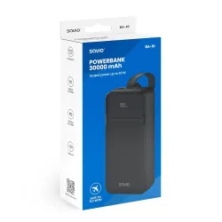 Powerbank Savio BA-10 30000mAh czarny - Powerbanki | PartsPC.pl