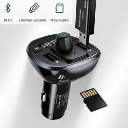 Ładowarka samochodowa Usams C21 z transmiterem FM | PartsPC.pl