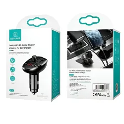 Ładowarka samochodowa Usams C21 z transmiterem FM | PartsPC.pl