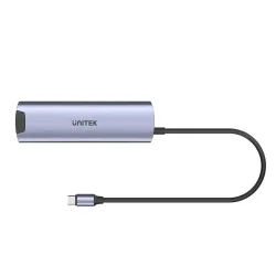 Hub Aktywny USB-C UNITEK 5Gbps, HDMI RJ-45 PD 100W | PartsPC.pl