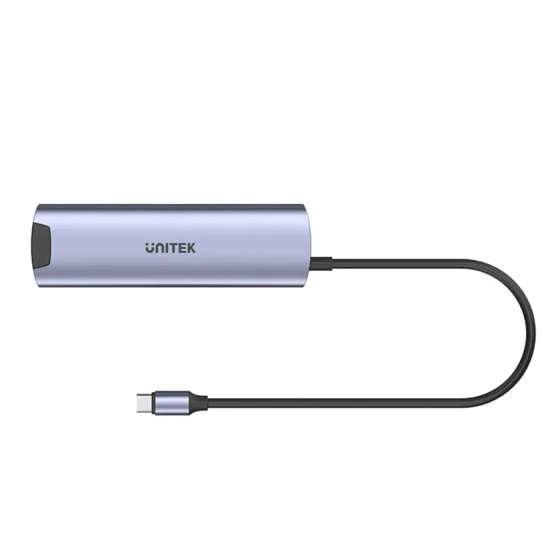 Hub Aktywny USB-C UNITEK 5Gbps, HDMI RJ-45 PD 100W | PartsPC.pl
