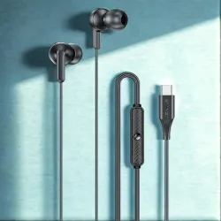 Słuchawki z mikrofonem Awei PC-25T stereo USB-C czarne | PartsPC.pl