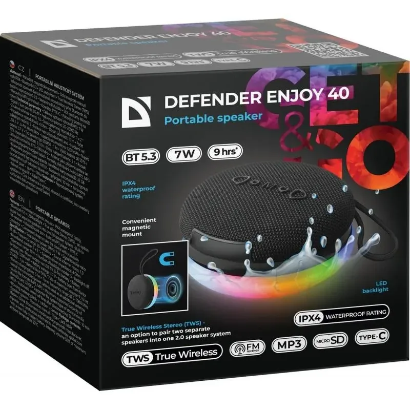 Głośnik Defender Enjoy 40 Bluetooth 7W | PartsPC.pl
