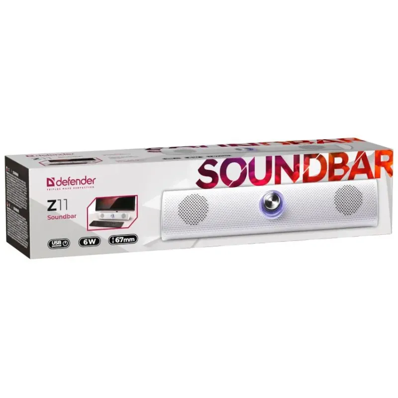 Głośnik Defender Z11 Soundbar 6W USB LED Podświetlany | PartsPC.pl
