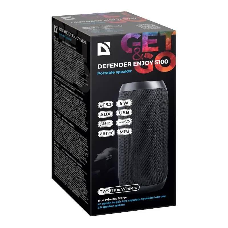 Głośnik Defender Enjoy S100 Bluetooth 5W | PartsPC.pl