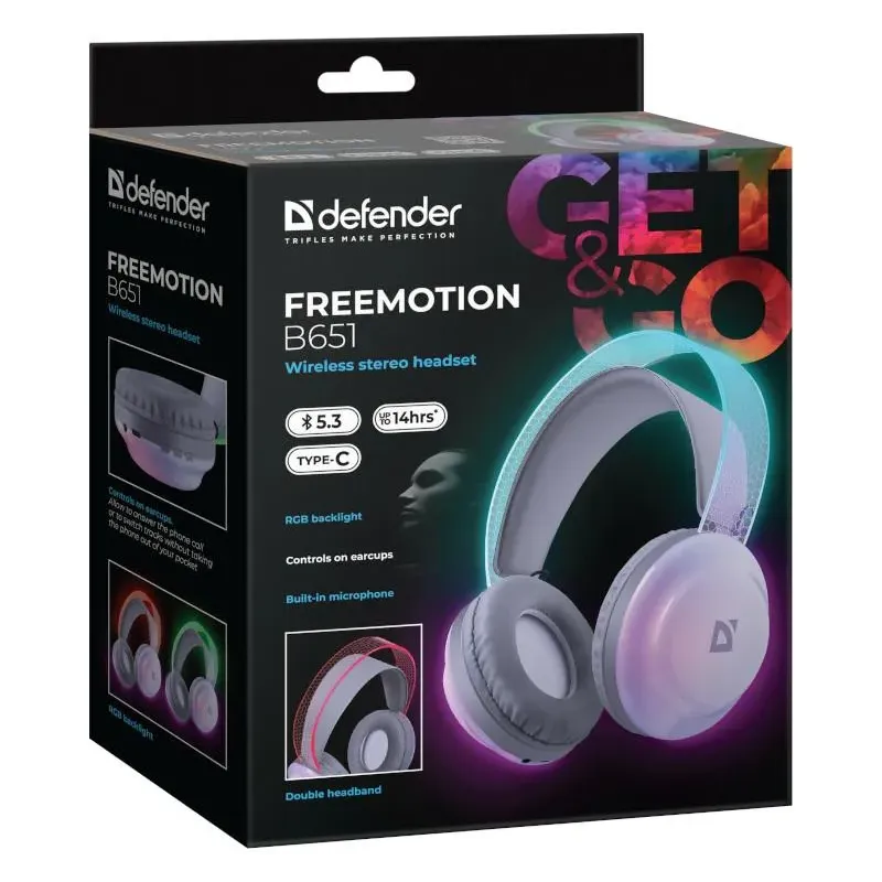 Słuchawki z mikrofonem Defender FREEMOTION B651 | PartsPC.pl