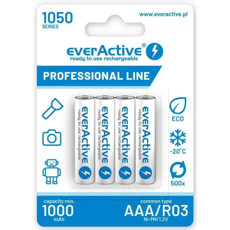 Akumulatorki AAA/R03 everActive Professional Line 1050 | PartsPC.pl