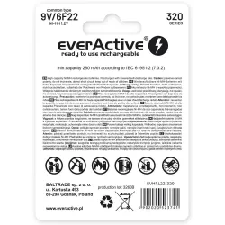 Akumulatorek 6F22/9V everActive Professional Line 320 | PartsPC.pl