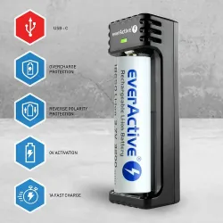 Ładowarka do akumulatorków cylindrycznych Li-ion | PartsPC.pl