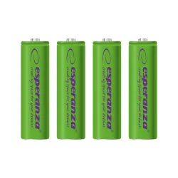 Akumulatorki AA Esperanza 2000mAh 4szt. zielone | PartsPC.pl