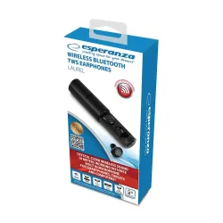 Słuchawki z mikrofonem Esperanza TWS LAUREL EH227K | PartsPC.pl