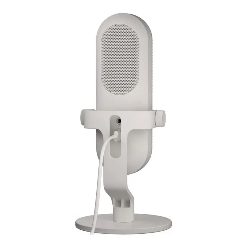 Mikrofon przewodowy KRUX Pin White USB-C biały | PartsPC.pl