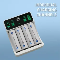 Ładowarka Qoltec do akumulatorków Ni-MH typu R03 AAA R6 | PartsPC.pl