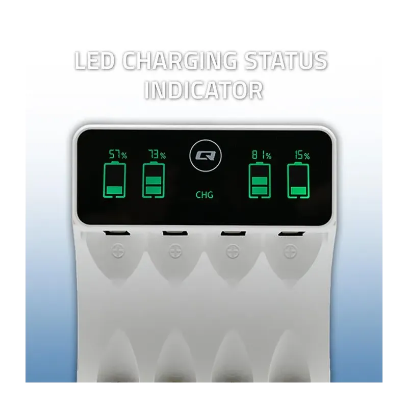 Ładowarka Qoltec do akumulatorków Ni-MH typu R03 AAA R6 | PartsPC.pl