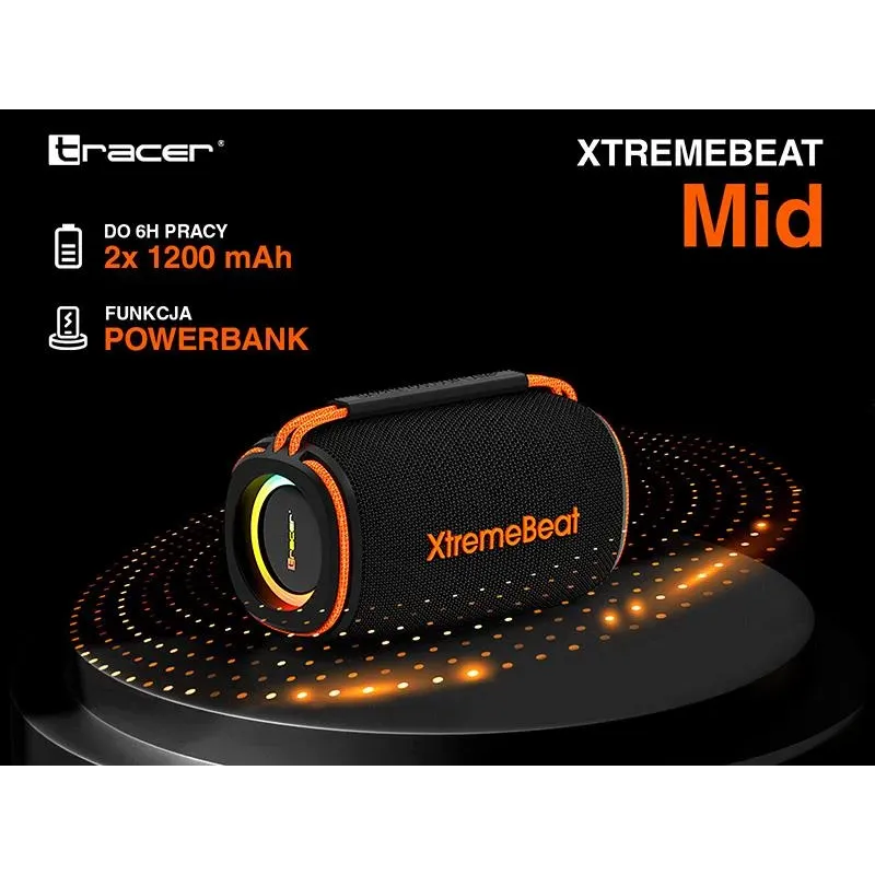 Głośniki Tracer XtremeBeat Mid Bluetooth | PartsPC.pl