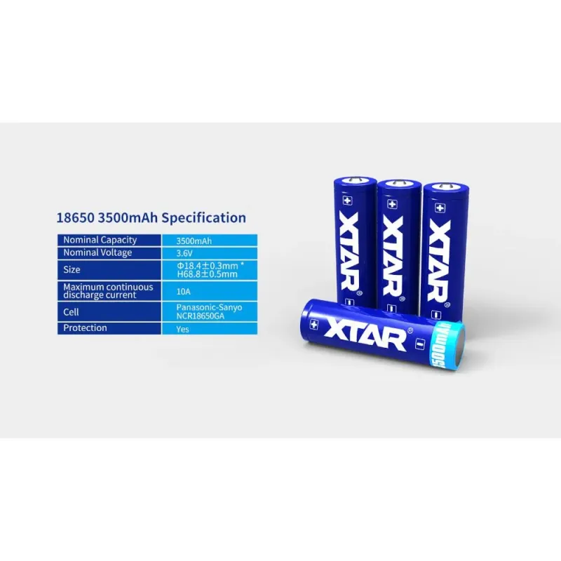 Akumulator Xtar 18650 3,6V Li-ion 3500mAh z | PartsPC.pl