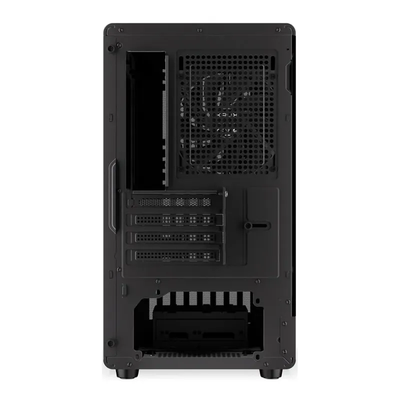 Obudowa KRUX Helio M-ATX, z oknem, bez zasilacza, czarna | PartsPC.pl