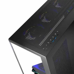 Obudowa Modecom Volcano Stellar ARGB MIDI 8F, czarna | PartsPC.pl